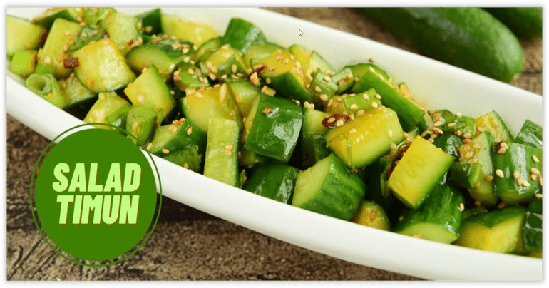 Ayam Asam Manis Cocok dengan Sayur Apa? Ini 5 Sayurnya! ayam asam manis cocok dengan sayur apa Salad Mentimun