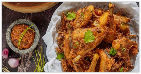 nasi kotak ayam goreng laos