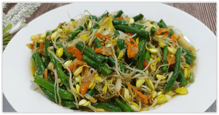 9 Sayur Pendamping Gulai Ayam Ternikmat Tidak Ada Duanya sayur pendamping gulai ayam Tumis Kacang Panjang Kecambah Pedas